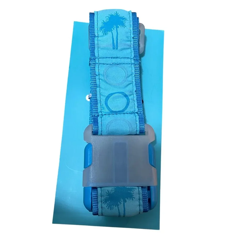 Lug Claim Your Baggage Luggage Belt Blue Tropical‎ Palm Trees Travel Vacation